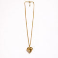Puffy Heart Necklace – Gold