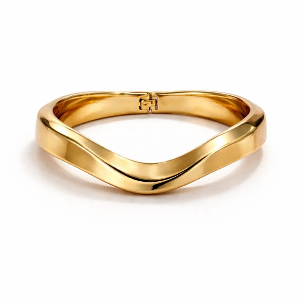 Sculpted Wave Bangle