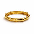 Bamboo Bangle - Gold