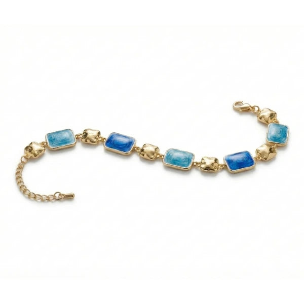 Blue Stone Line Bracelet