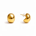 Dome Stud Earrings – Gold