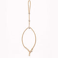 Triple Stone Hand Chain – Gold