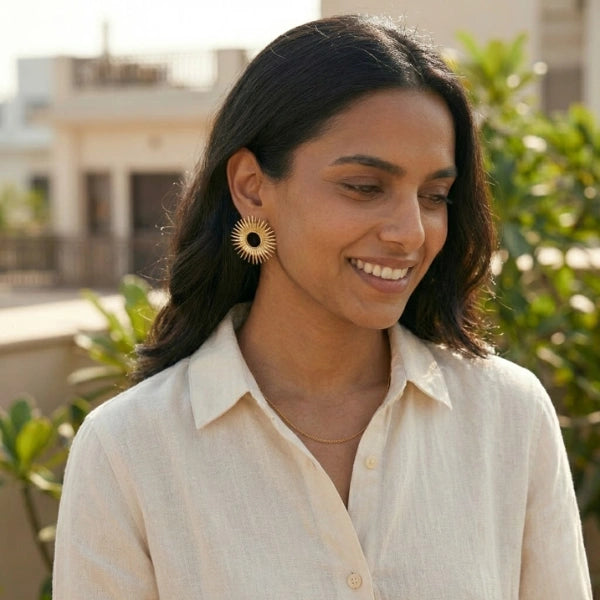 Spike Earrings - Gold