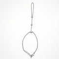 Triple Stone Hand Chain – Silver