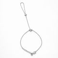 Double Star Hand Chain – Silver