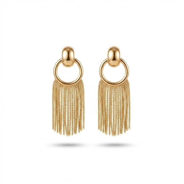 Fringe Earrings - Gold
