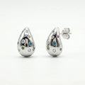 Confetti Drop Earrings - Silver