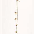 Heart Drop Chain Necklace – Gold